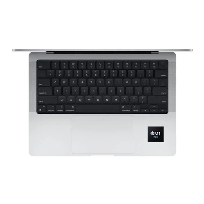 Apple Macbook Pro 14 MKGT3 - Apple M1 Pro Chip 10-Core CPU 16-Core GPU 16-GB 1-TB SSD 14.2" Liquid Retina XDR Display Backlit Magic Keyboard Mac OS (Silver, 2021, Used) - Image 2