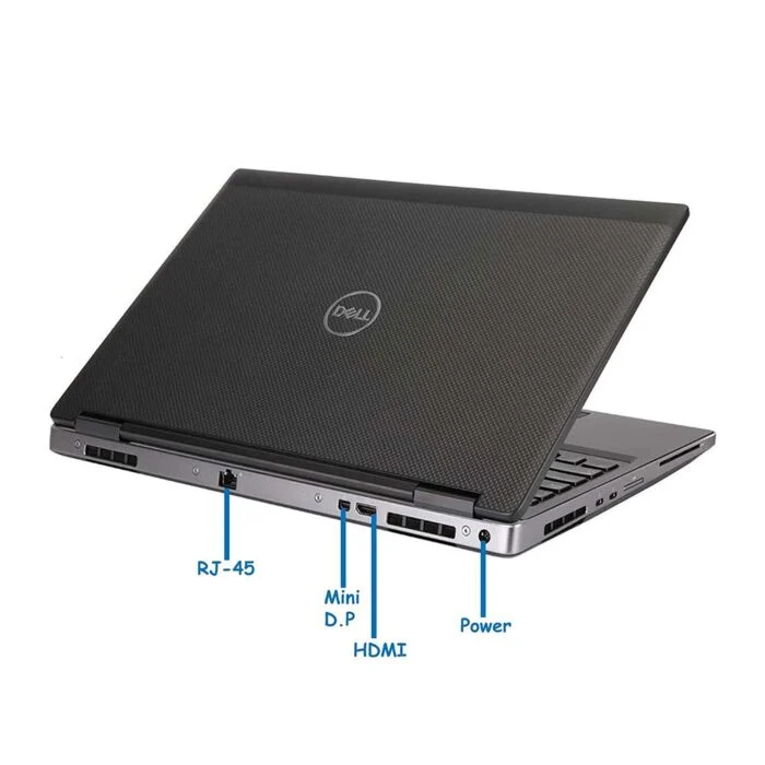 Dell Precision 15 7540 - Coffee Lake - 9th Gen Core i7 9850H Processor 16-GB 512-GB SSD 4-GB NVIDIA Quadro T2000 GDDR5 GC 15.6" Full HD 1080p WVA AG Display Backlit KB W10 Pro (Black, Used) - Image 2