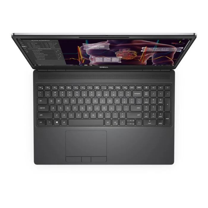 Dell Precision 15 7550 - Comet Lake - 10th Gen Core i7 10850H Processor 16-GB 512-GB SSD 4-GB NVIDIA Quadro T2000 GDDR6 GC 15.6" Full HD 1080p WVA AG Display Backlit KB W10 Pro (Titan Gray, Used) - Image 2