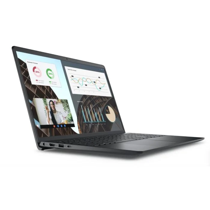 Dell Vostro 15 3530 - Raptor Lake - 13th Gen Core i5 1334u Deca-Core Processor 8-GB 512-GB SSD Intel Iris Xe Graphics 15.6" FHD 1080p 120Hz 250 nits Narrow Border Display (Carbon Black, NEW) - Image 2