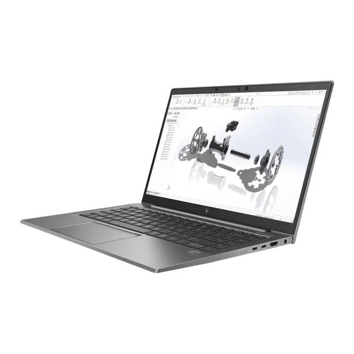 HP ZBook Firefly 14 G8 Mobile Workstation - Tiger Lake - 11th Gen Core i7 1185G7 Processor 16-GB 512-GB SSD Intel Iris Xe Graphics 14" Full HD 1080p IPS Touchscreen AG Display B&O Play Backlit KB W11 (Turbo Silver, Used) - Image 2