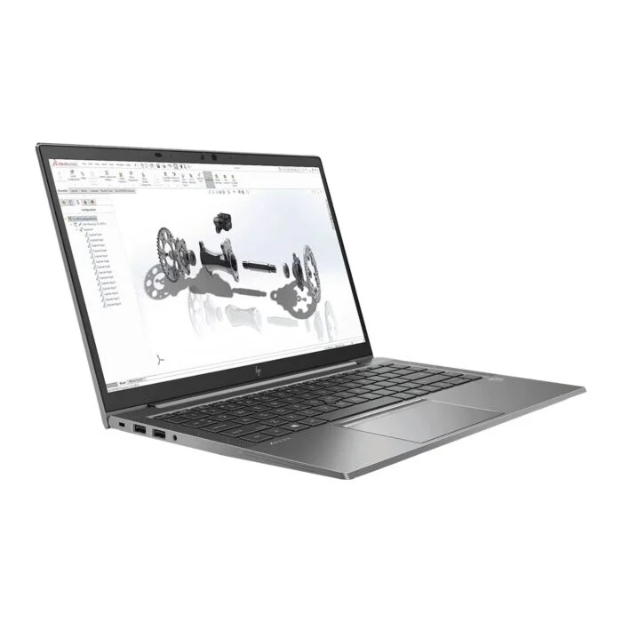 HP ZBook Firefly 14 G8 Mobile Workstation - Tiger Lake - 11th Gen Core i7 1185G7 Processor 16-GB 512-GB SSD Intel Iris Xe Graphics 14" Full HD 1080p IPS Touchscreen AG Display B&O Play Backlit KB W11 (Turbo Silver, Used) - Image 3