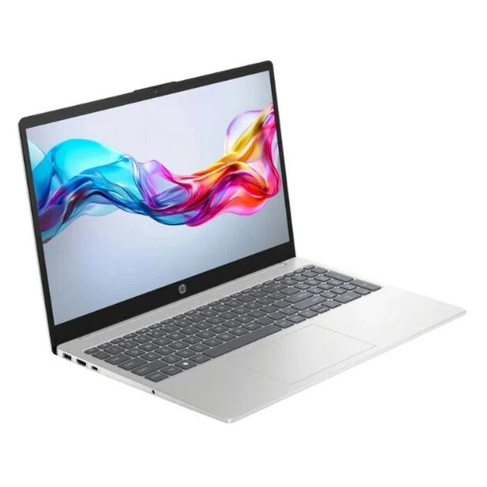 HP 15 FD0458NIA - Alder Lake - 12th Gen Core i7 1255U Processor 8-GB 512-GB SSD Intel Iris Xe Graphics 15.6" Full HD 1080p 250nits MicroEdge Display Backlit KB (Natural Silver, NEW) - Image 3